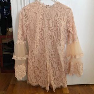 Never worn!! Blush lace romper